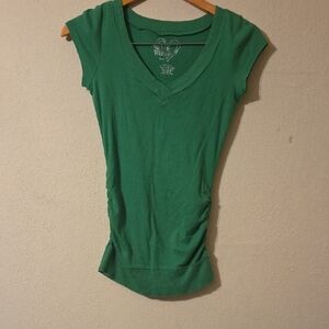 St. John's Bay Green Short Sleeve Tee Casual Comfort